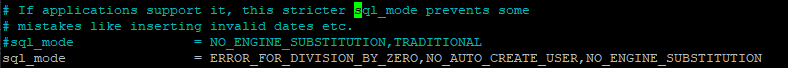 Nano Search Result of sql_mode Nano Search Result of sql_mode